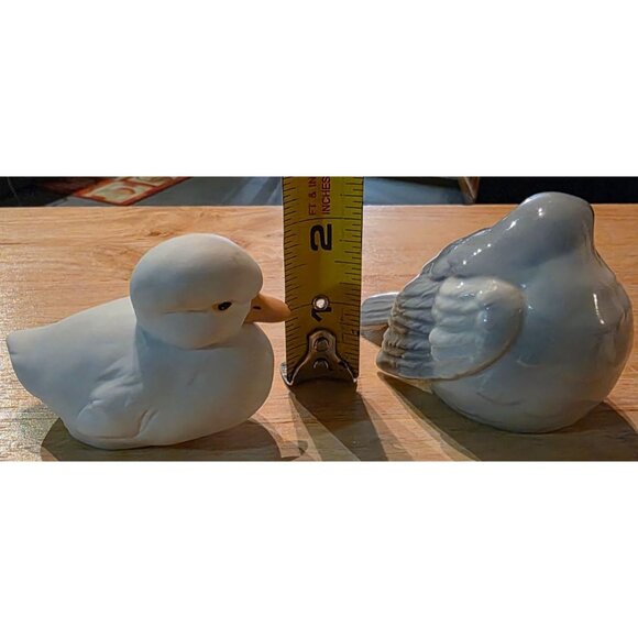 Kaiser Porcelain White Duck Figurine & Puffy Porcelain Bird - Picture 6 of 16